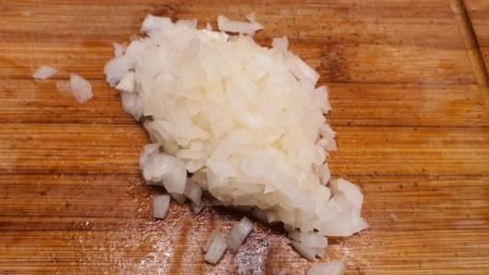 Egg recipe 2 - chopped onion
