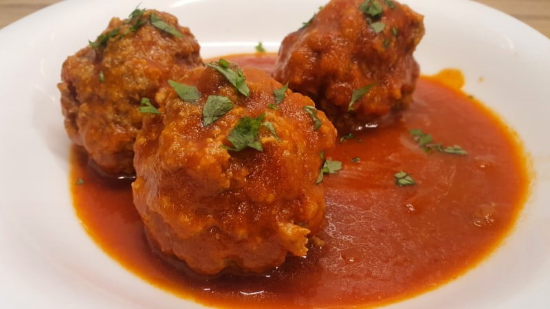 Italian meatballs in tomato sauce