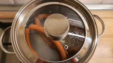 Boiling hot dogs 2