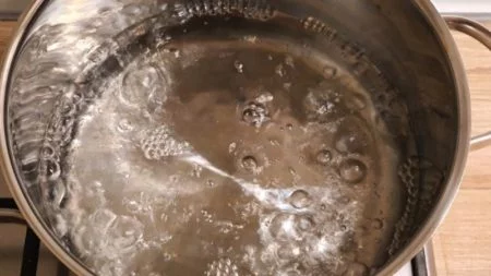 Boiling water