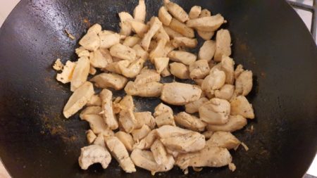 Preparing paleo Thai chicken curry 1
