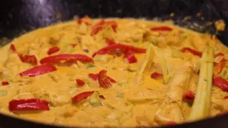Preparing paleo Thai chicken curry 5