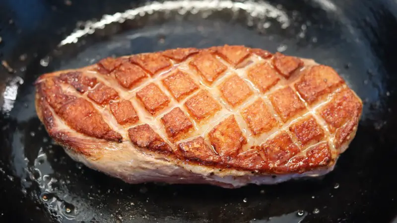 Perfect cooked duck breast