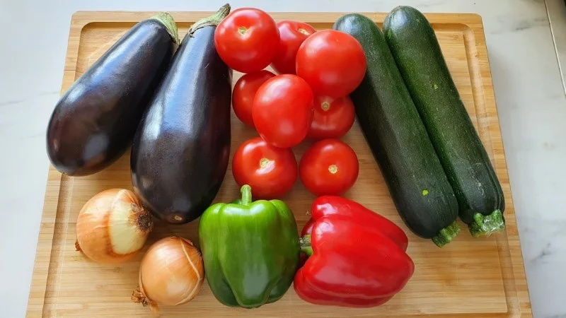 Ratatouille vegetables