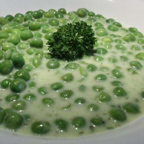 Hungarian Green Pea Stew With Milk Jumping Pumpkin