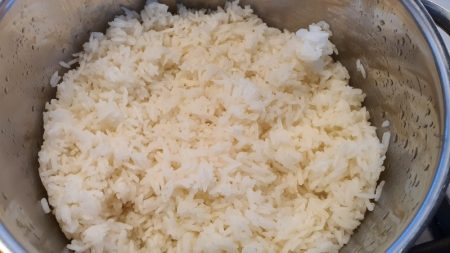 Perfectly cooked jasmine rice