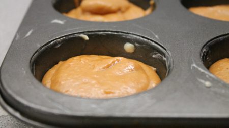 Pumpkin muffins before baking
