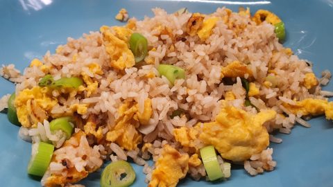 Simple Yet Delicious Egg Fried Rice - Jumping Pumpkin